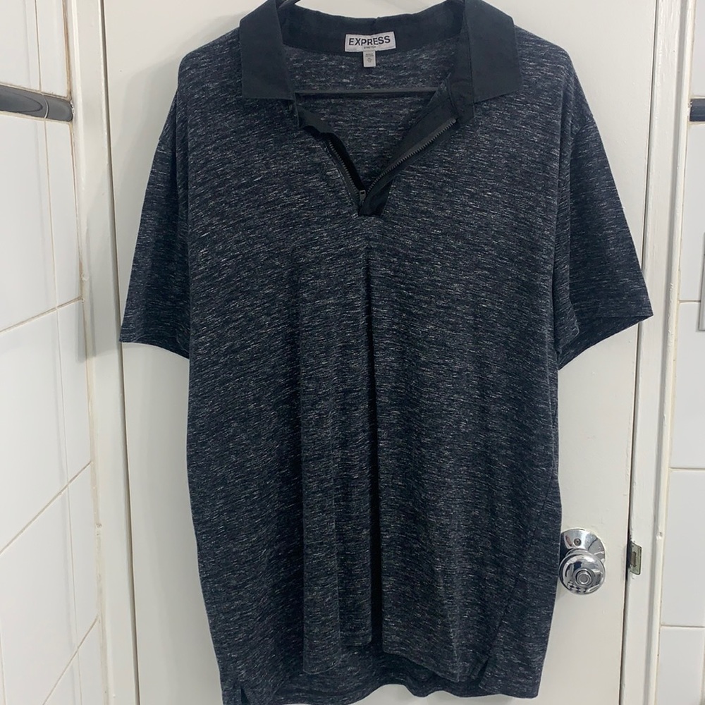 Express Men’s Stretch Zip Polo